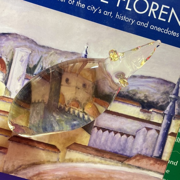 Vintage Glass Rat Mouse Paperweight Clear with slight gold tint blown glass art - Picture 9 of 11